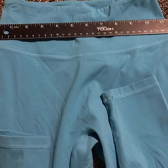 Alphalete Pulse Surge High Rise Blue Athletic Yoga workout Compression Legging - Picture 7 of 7